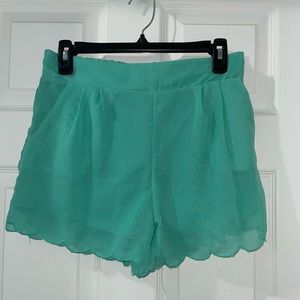 Charlotte Russe mint shorts